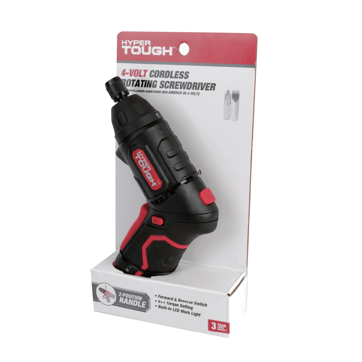 Hyper Tough 4V Rotating Head Screwdriver, Holiday Gift