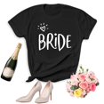 thumbnail image 2 of T Shirts For Women Letter Print Casual Fashion Short Sleeve Round Neck Workout Shirts Women, 2 of 4