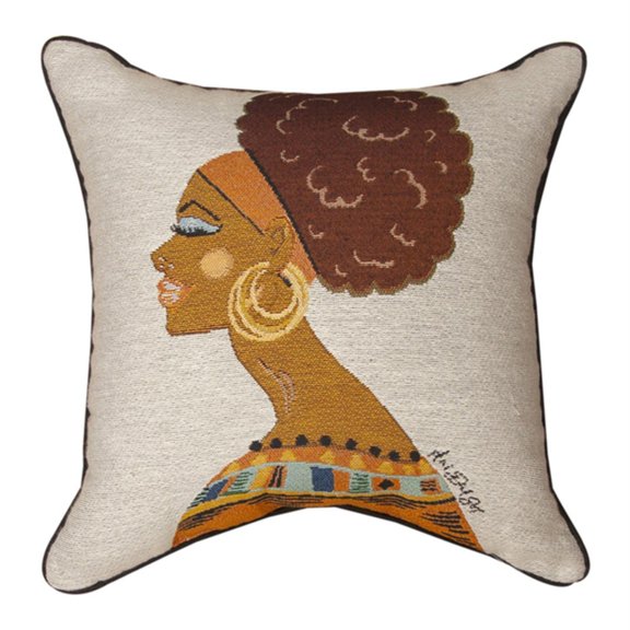 Ethnic Beauty Woven Poly Fiber Pillow with Multi Finish TLETBT