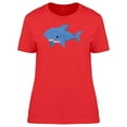thumbnail image 1 of Blue Shark In Pixel Art Tee Women's -Image by Shutterstock, 1 of 2