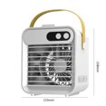 thumbnail image 3 of Admirador USB Desk Cooler Aire acondicionado Ventilador 5V 2400mAh Humidificador Ventilador eléctrico (Blanco) Wdftyju Libre de BPA, 3 of 3
