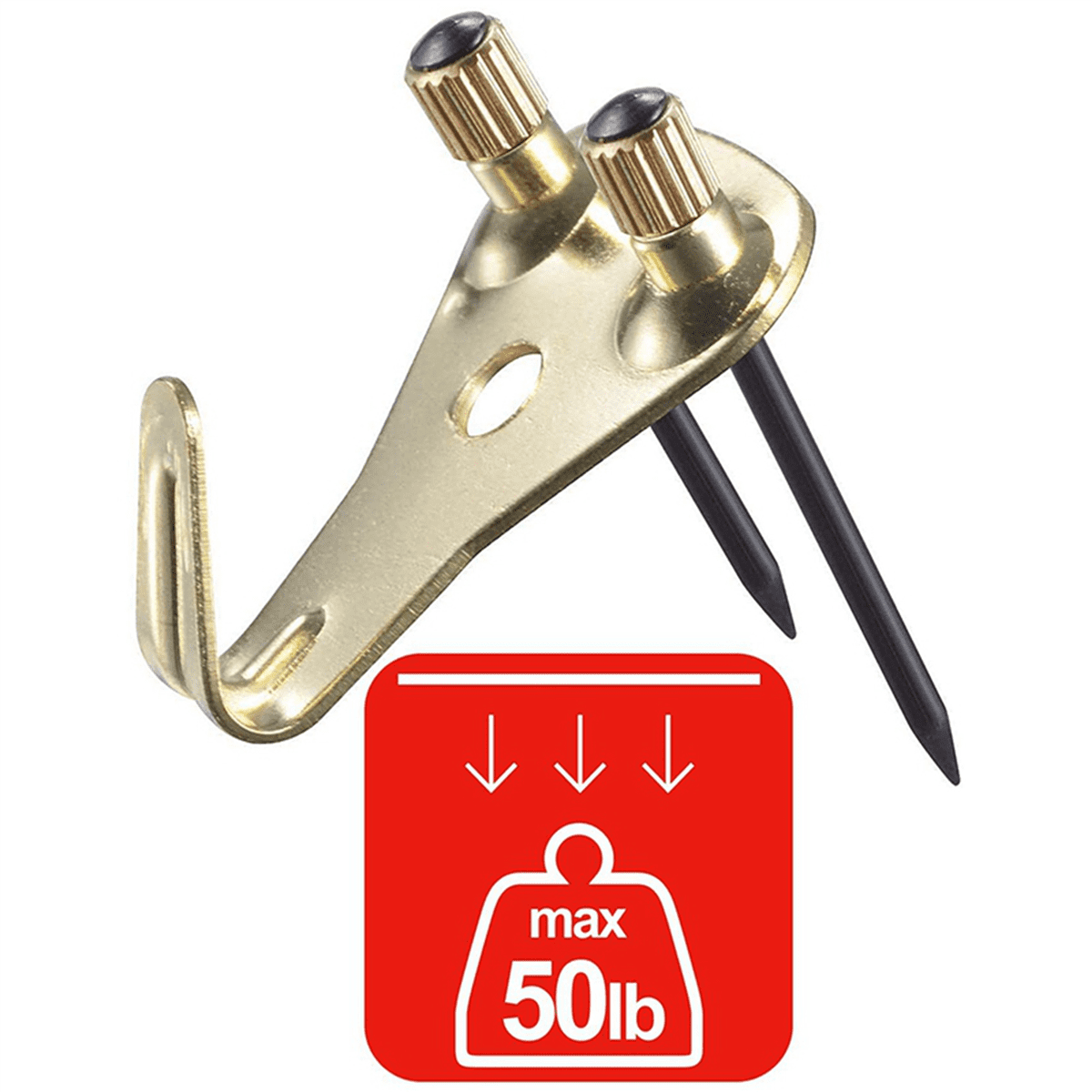 200 Pack 50 Lbs Picture Frame Hangers Hooks with Nails, Heavy Duty Plaster Wall Pro Photo/Heavy Mirror Hanging Kit