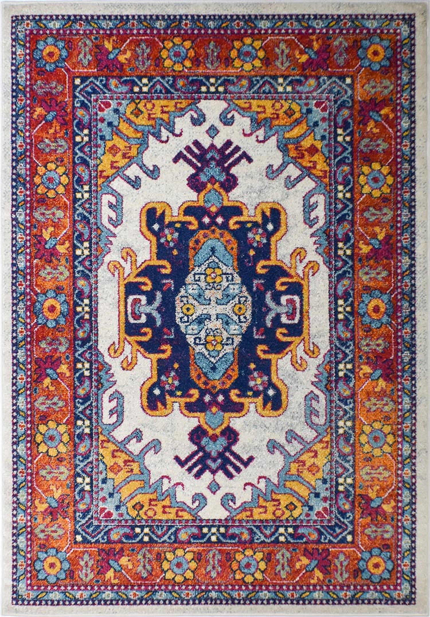 Rugs America Marrakesh Collection Juno MK10A Vintage Transitional Area Rug 2'2"x4'0"