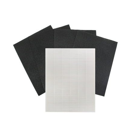 

LifeSupplyUSA True HEPA Air Cleaner + 4 Carbon Replacement Filters 2 for Winix Plasma Wave MERV17