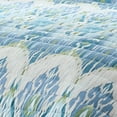 thumbnail image 5 of Lush Decor Ikat Drops Quilt 3 Piece Set King/ Cal King Teal - Blue Quilt - Colorful Bedding Set - Eclectic Design - Modern Boho Decor, 5 of 10