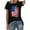 3-Black, variant on XCHQRTI Vintage 4th of July Women T-Shirt We The People 1776 Patriotic Graphic Tees Short Sleeve Casual Tshirt