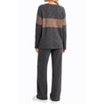thumbnail image 5 of UVN Outfit Sets for Women Two Piece Sets Winter Casual Long Sleeve Tops and Long Pants Lounge Sets Ribbed Knit Pajama Sets with Pockets, 5 of 11