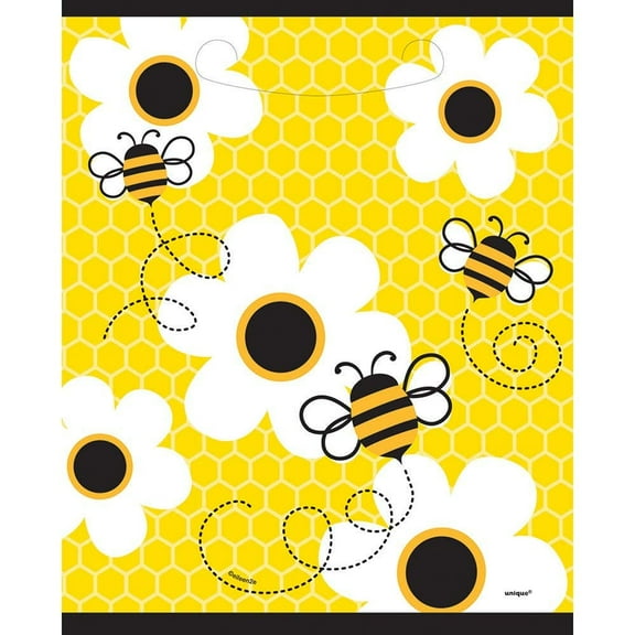 Bumble Bee Favor Loot Bags Birthday Party Supplies 8 Ct