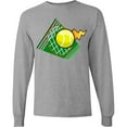 thumbnail image 3 of Inktastic Tennis Ball and Racket Long Sleeve T-Shirt, 3 of 5