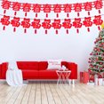 thumbnail image 6 of Happy Chinese New Year Banner Decoration Lunar New Year Fu Character Hanging Bunting for 2025 Spring Festival Party Supplies, 6 of 6