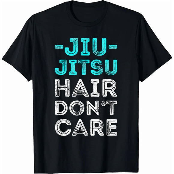 Funny Jiu Jitsu Hair Dont Care BJJ Humor Gag Retro Graphic Shirt,for unisex up to 5XL