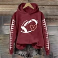 thumbnail image 2 of NMMUED Going Out Tops for Women, Oversized Sweatshirt for Women, Cute Hoodies, Workout Hoodies for Women, Workout Hoodie, Wine L, 2 of 4