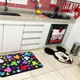 thumbnail image 7 of J.Ehonace Cartoon Mouse Entry Doormat, Black Polyester Non-Slip Kitchen Rug 17"x30", Home Decor, 7 of 7