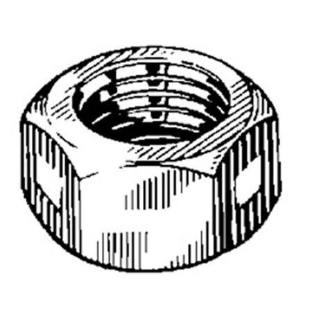 

AMZ Clips And Fasteners 100 1/4 -20 Reversible Lock Nuts - Zinc