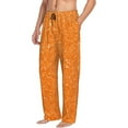 thumbnail image 2 of Haiem Orange Glitter2 Men's Pajama Pants Ultra Lightweight Pjs Bottoms Sleepwear Bottom Pants with Pocket Drawstring-Large, 2 of 9