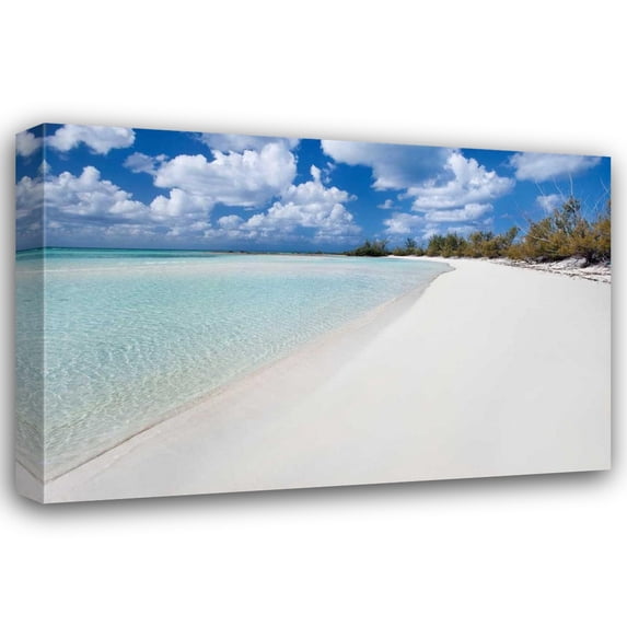 Larry Malvin 32x23 Gallery Wrapped Canvas Wall Art Titled - Deep Creek Beach