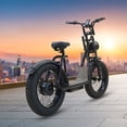 thumbnail image 2 of Electric Bike for Adults 20 inch Fat Tire 750W Motor 48V 10.4AH for City and Mountain Use, 2 of 8