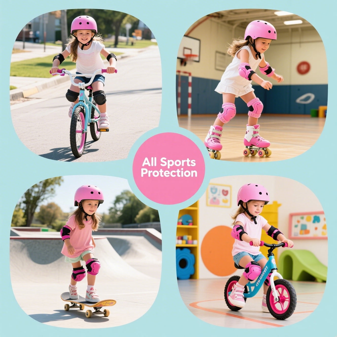 Kids Bike Helmet, Toddler Bicycles Helmets For 1-8 Years Boys Girls, Adjustable Cycling Multi-Sport Child's Helmet for Football Roller Skating Scooter