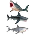 thumbnail image 1 of Juego de 3 figuras de animales marinos Strade Fareast Limited Adornos para tartas de cumpleaños Juguetes educativos 25,5 cm x 11 cm x 9,5 cm, 1 of 8