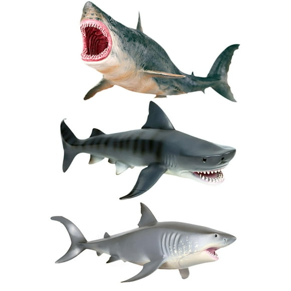 figatia 3 Pieces Marine Animal Model Education Cognitive Toy for Girls Kids Children