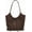 Coffee, variant on French Bow Tote Bag Large Capacity Hobo Bag Shoulder Bag Satchel Purse Chic Underarm Bag for Women Girls