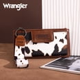 thumbnail image 5 of Wrangler Minimalist Wristlet Wallet with Phone Slot & RFID Protection & Smooth Zipper, Cow Brown, 5 of 7