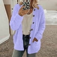 thumbnail image 2 of Liquidation d'Hiver Cardigans pour Femmes Manches Longues Manteau Ample Cardigan Chandail Uni, 2 of 6