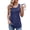 Navy, variant on U‑Neck Loose Sleeveless Tank Solid Color Soft Cotton‑Blend Breathable Relaxed Fit Versatile Layering Piece For Summer Loungewear Beach Brunch Travel And Everyday Casual Wear, Tank Top Wine M