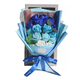 thumbnail image 1 of "Rosas Artificiales Cajas De Flores Para Regalo Azul degradado ", 1 of 5