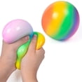 thumbnail image 4 of A Stress Relief Squeezing Ball Slow Rising Hand Grip Therapy Toy For Kids Adults Sensory Fidget Anxiety Relief Reusable Tpr Material 3.54 Inch Decompression Toy, 4 of 6