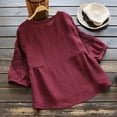thumbnail image 4 of NJGRAE Western Tops for Women Fringe Tops for Women Women Casual Embroidery O Neck Short Sleeve Blouse Shirt Loose Ruffle Tops Tshirts Shirts for Women Xxxxl, 4 of 4