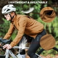 thumbnail image 4 of Cycling Windbreaker Unisex Summer Bicycle Jacket Windproof Breathable Sunscreen Running Hiking Riding Long Sleeved Coat Yellow Windbreaker EU S (ASIA M), 4 of 6
