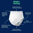 thumbnail image 2 of Made For Living, Size XL (48-62"), Incontinence Underwear for Women & Men, Ultimate Absorbency Overnight Adult Pull Ups, Disposable Diapers, Dual Absorbent Core, 20 Count, X-Large, 2 of 6