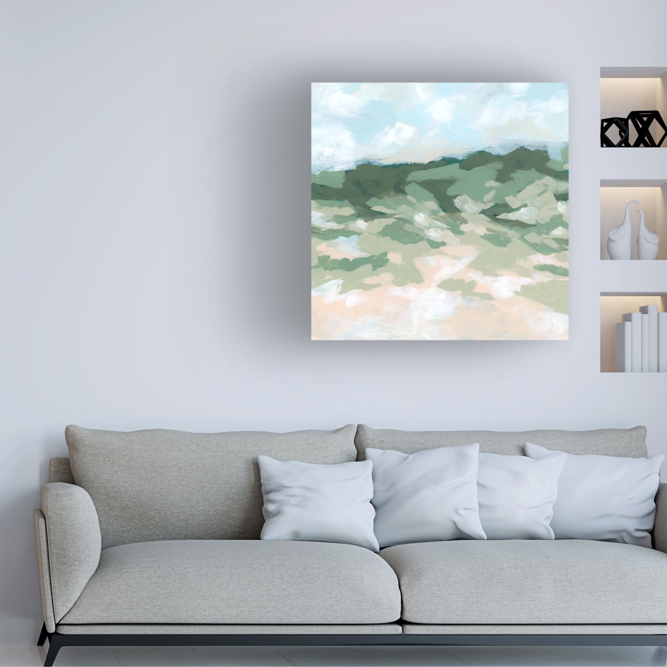 Trademark Fine Art June Erica Vess  Blockbrush Valley II Canvas Wall Art