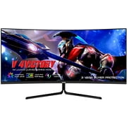 Viotek GNV34DBE2 34-Inch UWQHD 144Hz Gaming Monitor, Ultrawide 21:9 3440x1440P 1ms MPRT, FreeSync & G-Sync-Ready, HDR