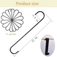 thumbnail image 4 of Guuyoo Heavy Duty S Shape Hanging Hooks, Steel Metal Black, 12", (8 Pack), 4 of 5