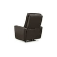 thumbnail image 6 of Signature Design by Ashley Pisgham Leather Power Recliner with Adjustable Easy View™ Headrest, Chocolate Brown, 6 of 6