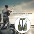 thumbnail image 3 of Chaleco de pesca Naiovety Unisex Ajustable Multibolsillos Verde, 3 of 6