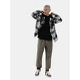 thumbnail image 3 of No Boundaries Men's and Big Men's Cotton Blend Twill Jogger Pants, Sizes XS-3XL, 3 of 6