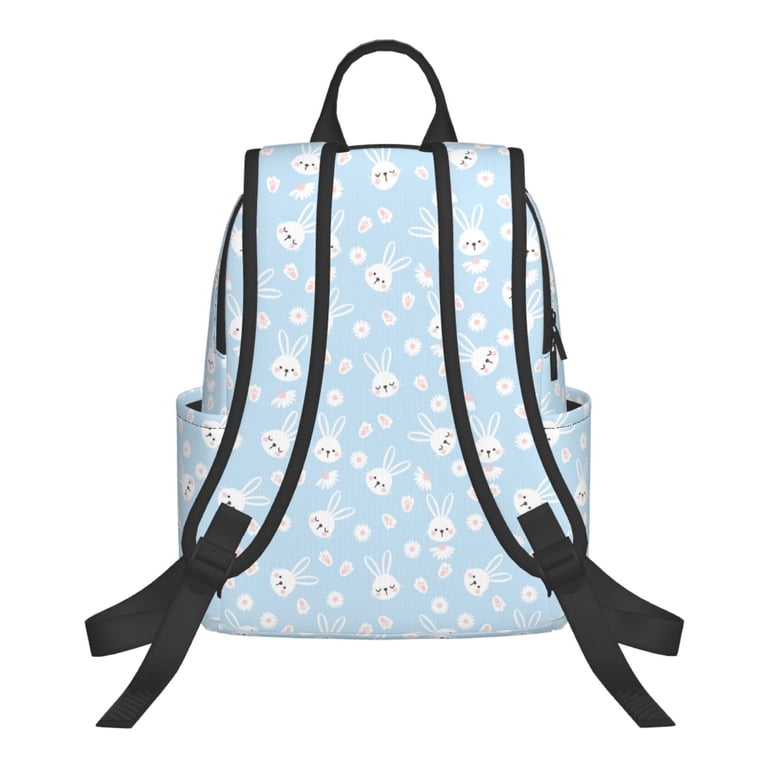 Japuie Cute Bunny Print Hiking Backpack,Waterproof and Wear  display picture 3
