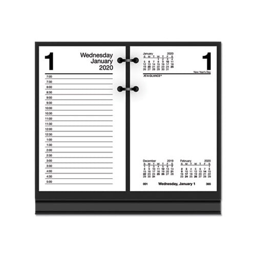 Desk Calendar Refill 6 x 3 1/2, White, 2020 - Walmart.com