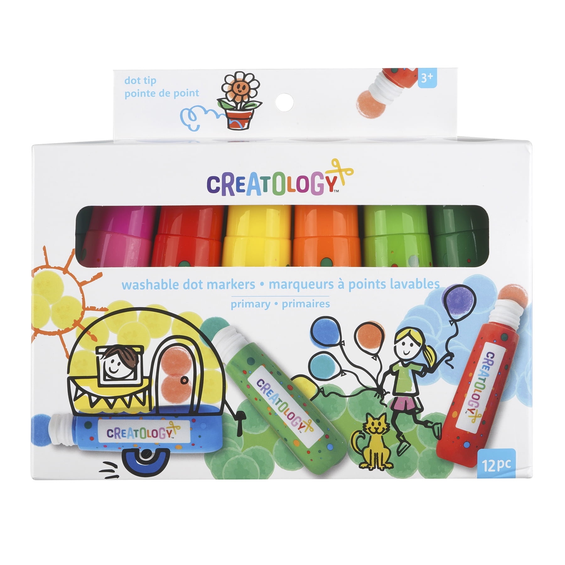 Rainbow Washable Dot Markers by Creatology
