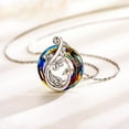 thumbnail image 5 of 1Set Pendant Necklace for Women, Womens Earrings, Colorful Crystal Jewelry, Birthday Valentine's Day Mother's Day Gift, Multi-Color, 5 of 6