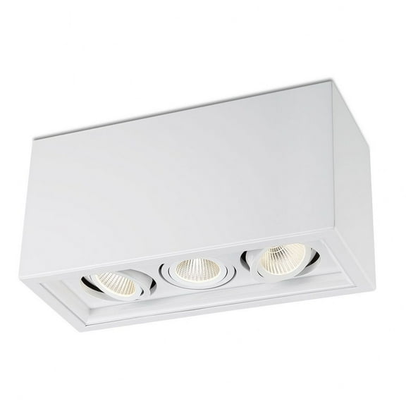 Eurofase Lighting 32689-013 Santo 3 Light 6" Wide Led Flush Mount Linear Ceiling Fixture -