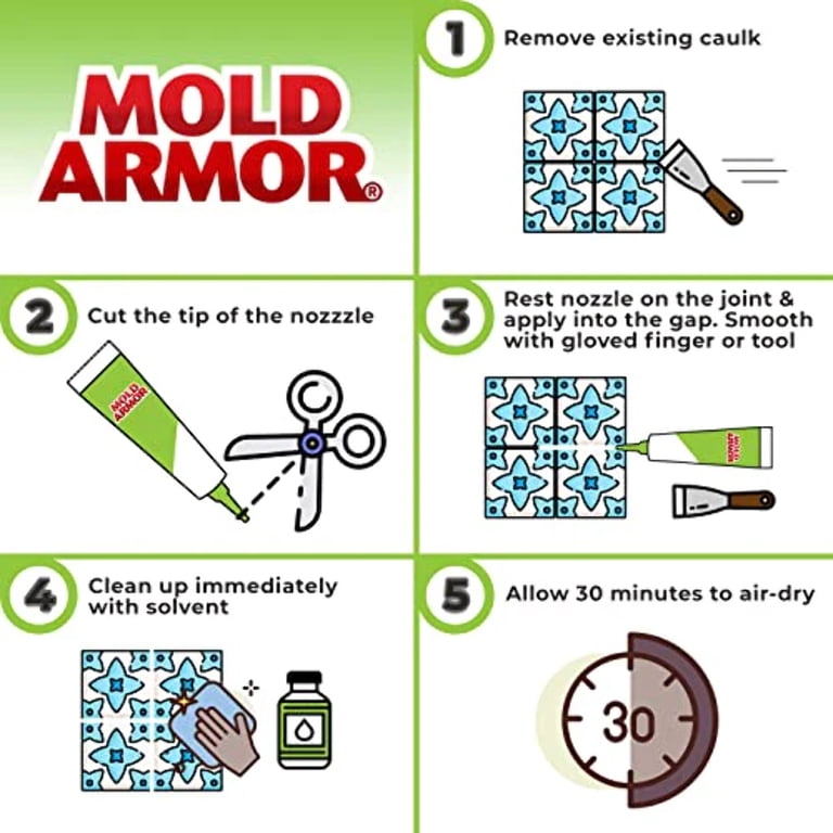 Mold Free Silicone Caulk & Sealant, Clear 5.5 oz photo 4