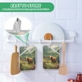 thumbnail image 6 of 2 Pack Pot Holders for Kitchen Heat Resistant Hot Pads Sets for Cooking Baking Cow in Green Rolling Hills, 6 of 7