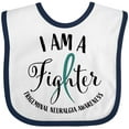 thumbnail image 3 of Inktastic Trigeminal Neuralgia Awareness I Am a Fighter Boys or Girls Baby Bib, 3 of 4