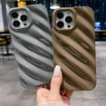 thumbnail image 5 of Water Ripple Pattern Case for iPhone 13 Pro Max Soft TPU Shockproof Camera Protective Cute Phone Case for Women Girl for iPhone 13 Pro Max 6.7 Inch Khaki, 5 of 7