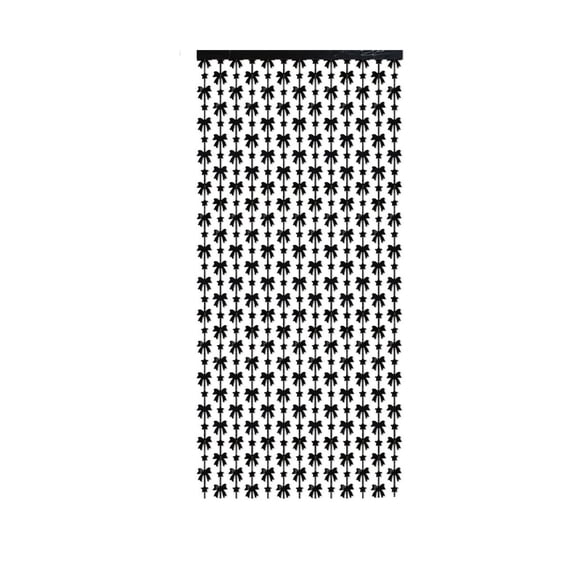 Aurorax Halloween Decorations Indoor,Gothic Fringe Curtain Backdrop Vintage Black Gothic Textiles for Party Home Decor Black
