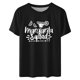 thumbnail image 3 of Camisetas de Manga Corta para Mujeres de Longitud Regular de Poliéster Sólido, Camiseta de Fiesta de Mayo Y Blusa Del Festival para la Primavera Y el Verano, 3 of 3